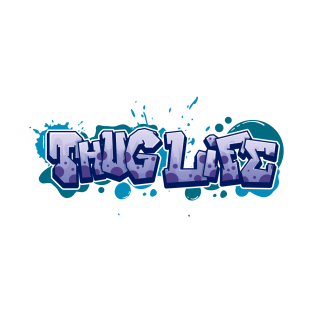 Thug Life Graffiti Art T-Shirt