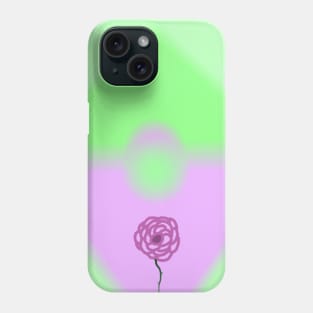 Purple/Pink and Green Rose Aesthetic Phone Case