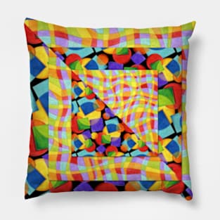 Candy Rainbow Quilt Pillow