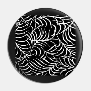 PALM LEAF ABUNDANCE PATTERN BLACK AND WHITE Pin