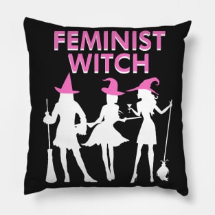 Feminist Witch T-Shirt Pillow