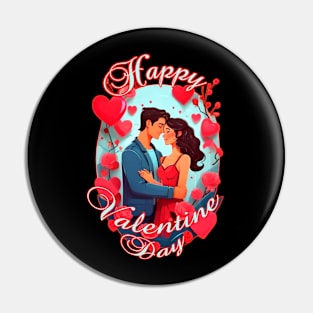 Happy Valentines day couple Pin