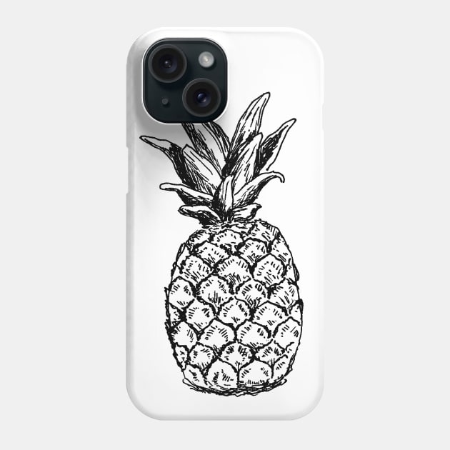 Pineapple print Phone Case by rachelsfinelines