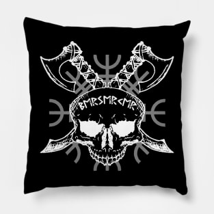 Berserker Skull, Helm of Awe, Vikings, Norse Pillow