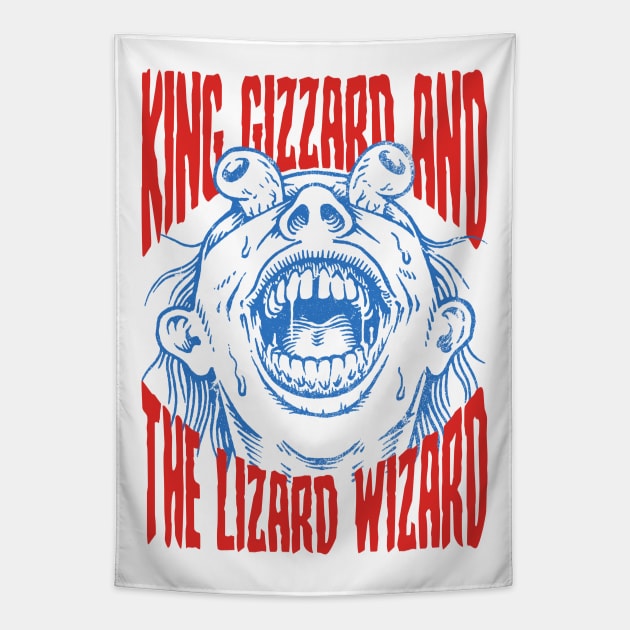 King Gizzard & Lizard Wizard - Graphic Fanmade Tapestry by fuzzdevil