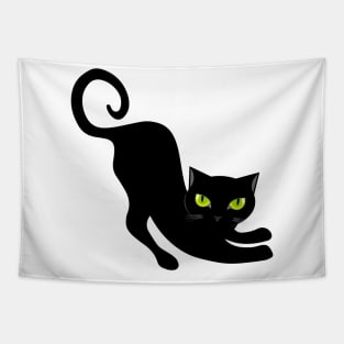 Mystic Black Cat T-Shirt Tapestry