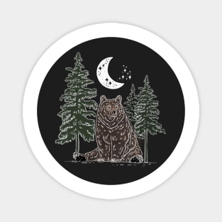 woodsy bear (color version) Magnet