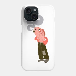 Salmon Fish smoking by Thea Phone Case