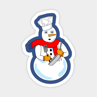 Snowman Chef Magnet