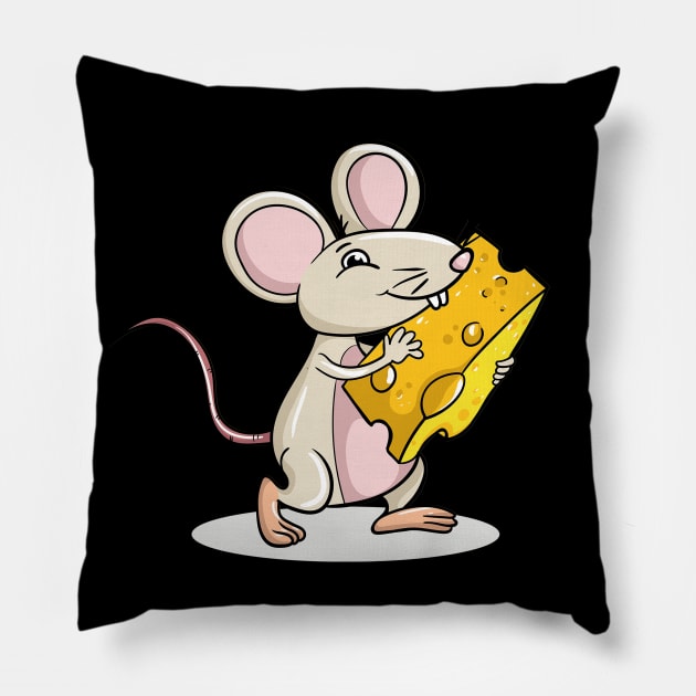 Mouse Cheese Pillow by LetsBeginDesigns