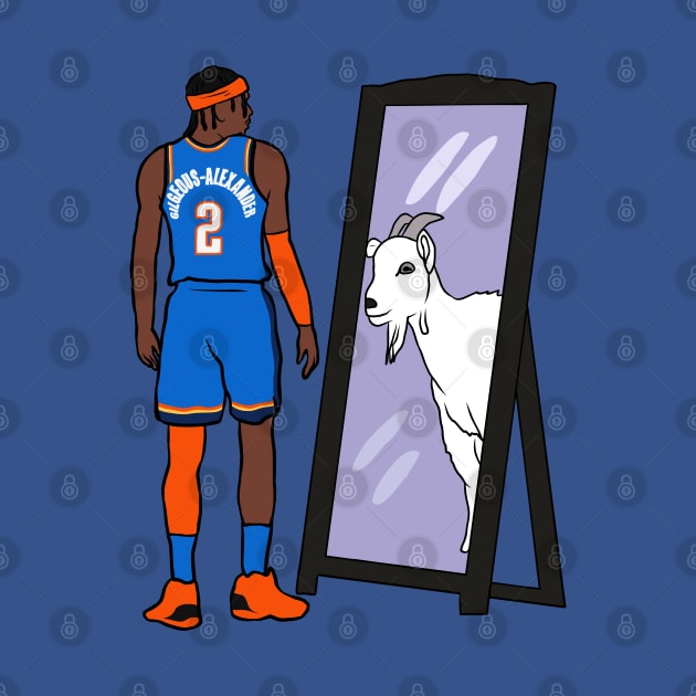 Shai Gilgeous-Alexander Mirror GOAT by rattraptees