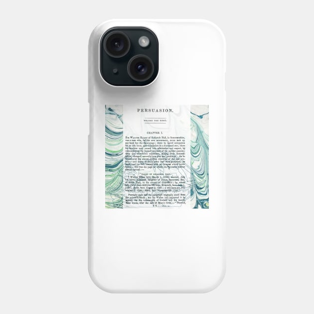 Jane Austen Persuasion Collage Phone Case by MarbleCloud