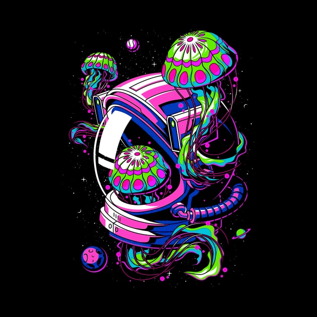 jellyfish astronaut by bpkardijan