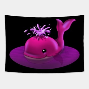 Pink Whale Tapestry