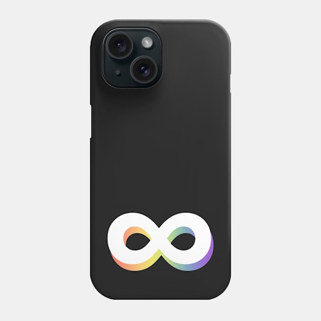 Neurodiversity - Rainbow Shadow Phone Case by squidego