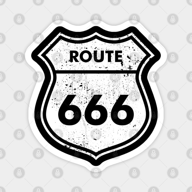 ROUTE 666 Magnet by Aries Custom Graphics