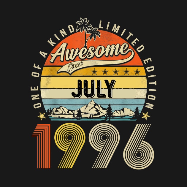 Awesome Since July 1996 Vintage 27th Birthday by Marcelo Nimtz