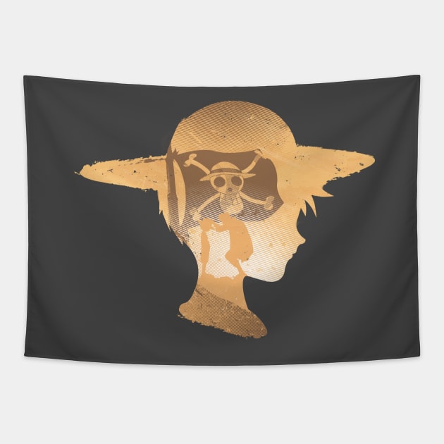 Straw hat captain Tapestry by FanFreak