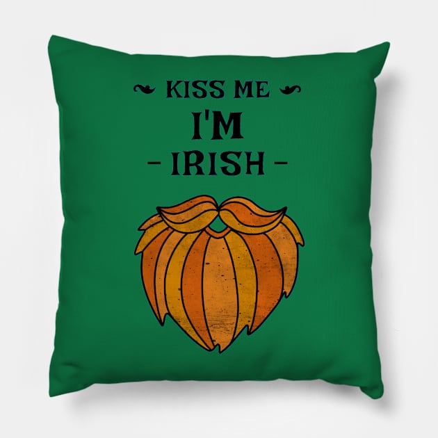 Kiss me I'm Irish Pillow by CoffeeBrainNW