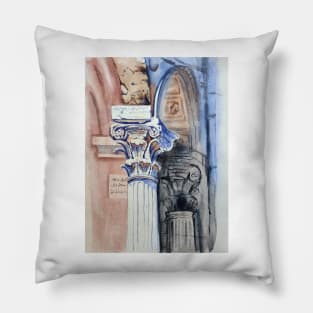 Old architecture, rome architecture Pillow