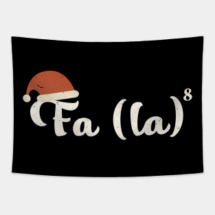 Fa la la Math Teacher Christmas - Vintage Tapestry