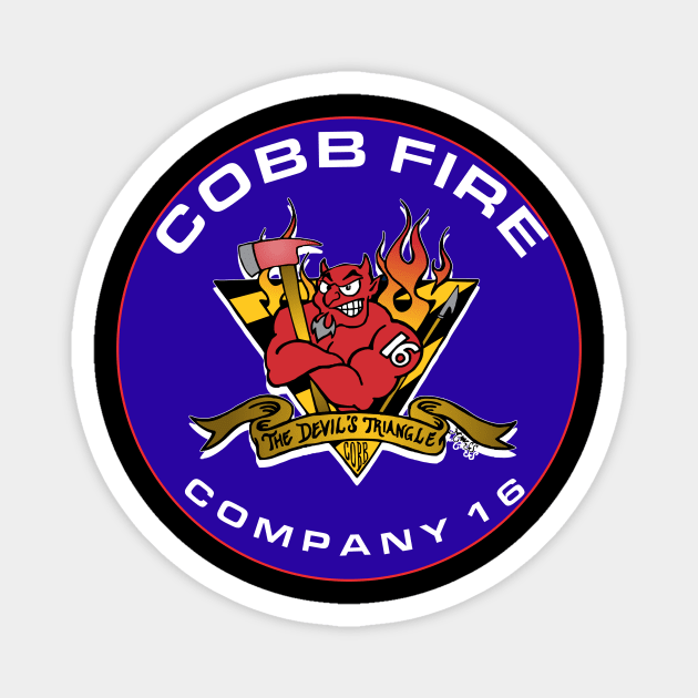 Cobb County Fire Station 16 Magnet by LostHose