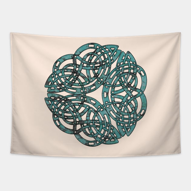 Distressed Metal Craft Collection Tapestry by ArtlyStudio