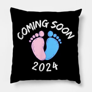 Baby Coming Soon 2024 Pregnancy Baby Announcement Pillow