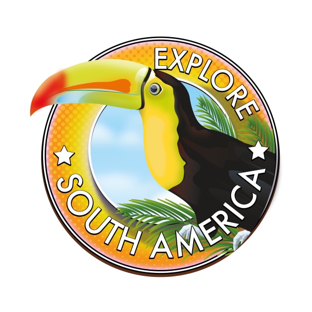 Explore South America vintage logo by nickemporium1