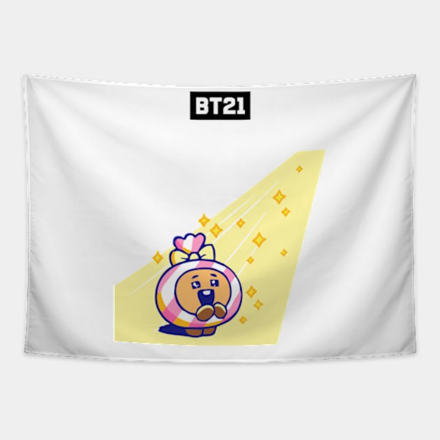 bt21 bts exclusive design 104 Tapestry by Typography Dose