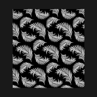 Black and white palm tree leaves T-Shirt
