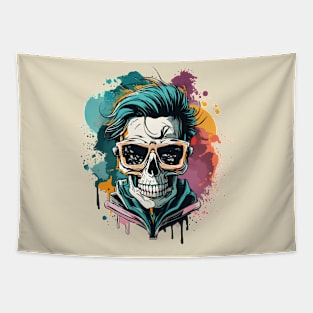 skull head bone Tapestry