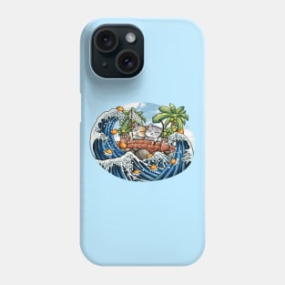 Chubby Cats Lantern Festival Fishing Orange Phone Case