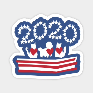 Patriotic 2020 Pets Magnet