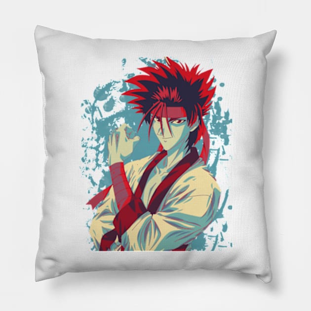 sagara sanosuke Pillow by DinoZard