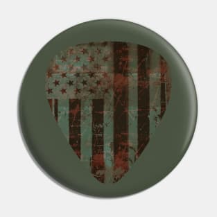 Military American Flag Guitar pick Pin