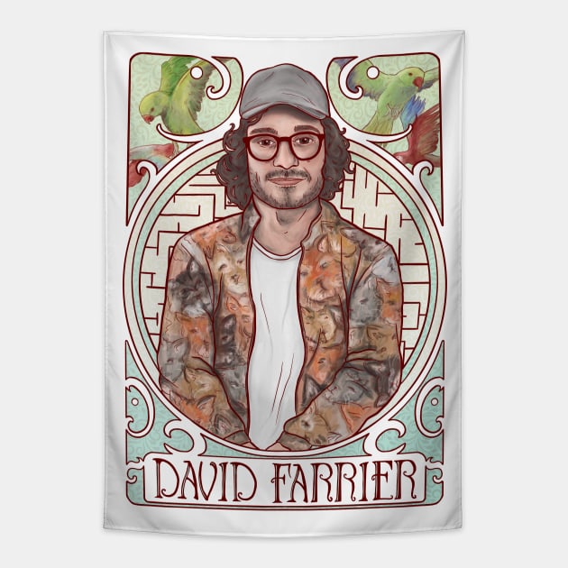 David Farrier Art Nouveau Tapestry by Jewelia