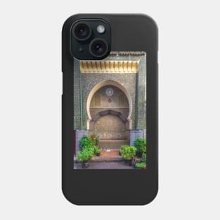 Moroccan fountain in Fes, Morocco Phone Case