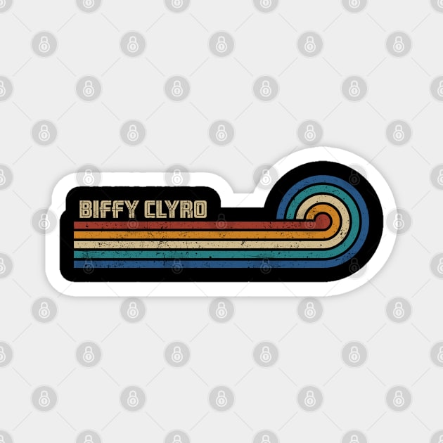 Biffy Clyro - Retro Sunset Magnet by Arestration