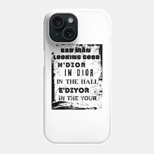 scarcasm text designs Phone Case