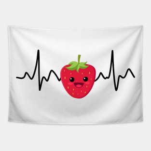 Strawberry Pulse Tapestry