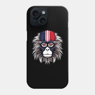 Patriotic Snow Monkey Phone Case