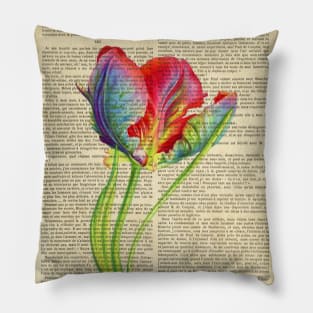 Botanical print - Tulip Pillow