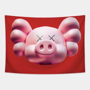 kaws love pork Tapestry