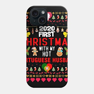 2020 First Christmas With My Hot Portuguese Husband Phone Case