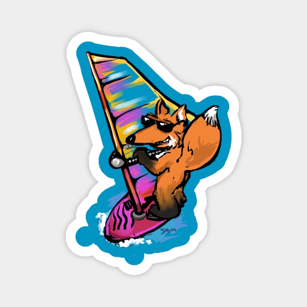 Fox-Windsurfer Magnet by Shaggy_Nik