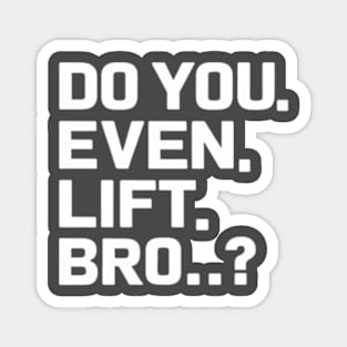 Do You Even Lift Bro.? Magnet