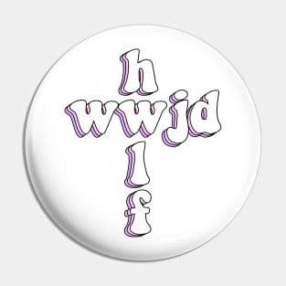 hwlf x wwjd cross Pin