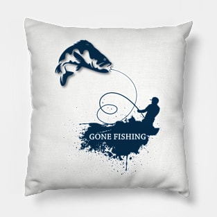 Gone Fishing Pillow