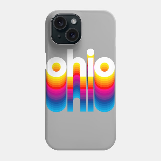 Buckeye State Pride - Rainbow Design I Love Ohio design Phone Case by Vector Deluxe